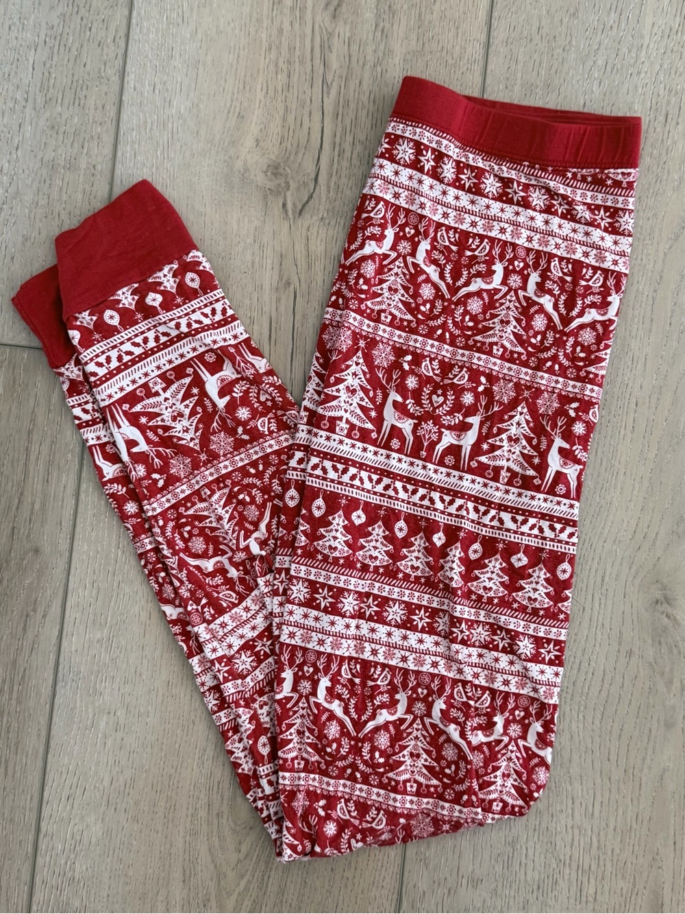 ❤️ Little Sleepies Festive Fair Isle Reindeer Bamboo Pajama Pants - Kids 16